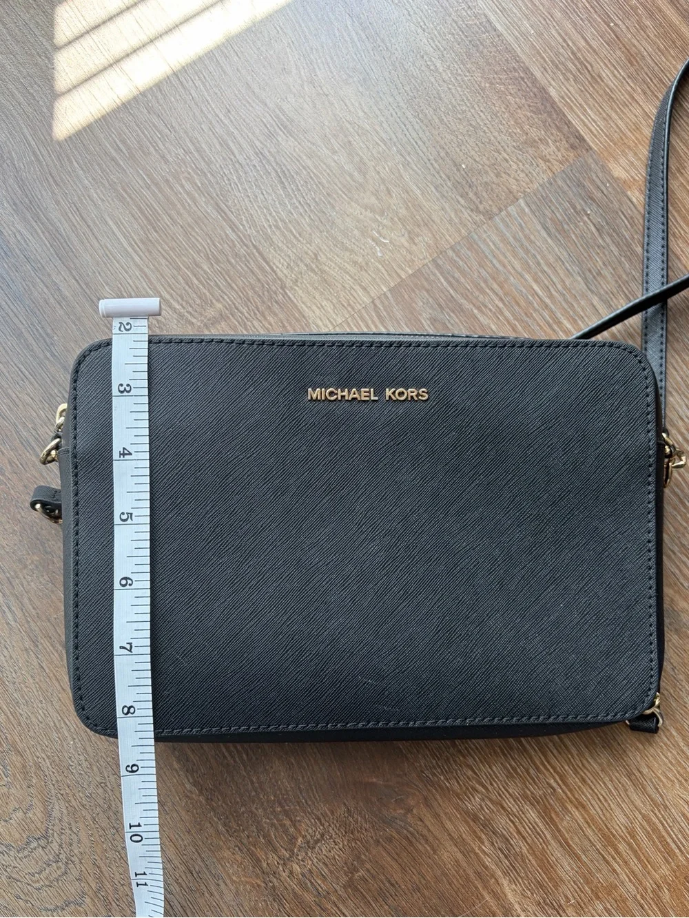 Michael Kors Black Saffiano Leather Crossbody Bag